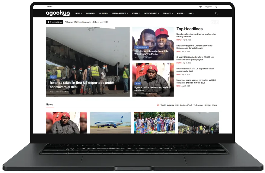 Agookya News website designed by Index Hosting