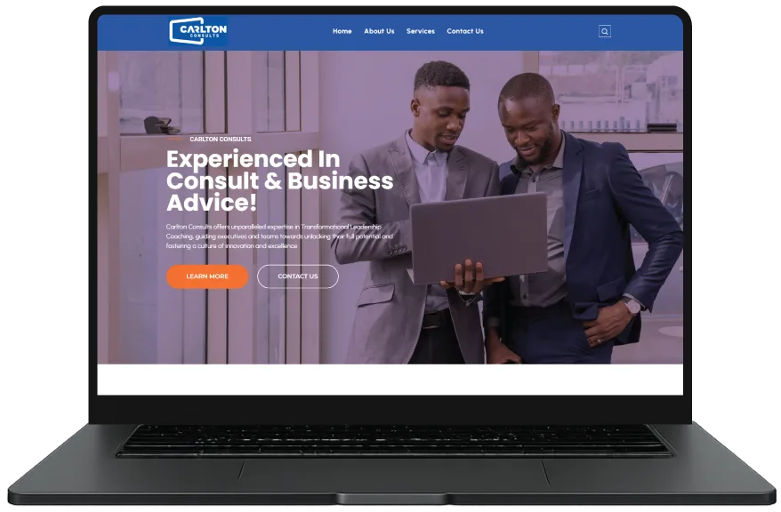 Carlton Consults website designed by Index Hosting