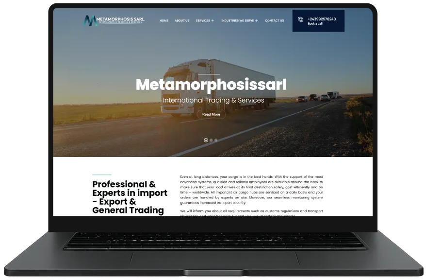 Metamorphosissarl website designed by Index Hosting