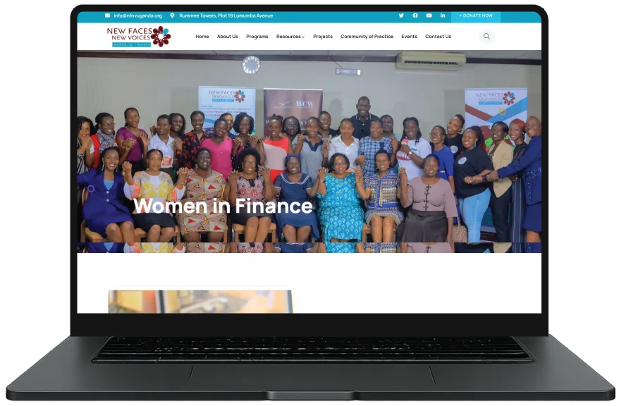 New Faces New Voices website designed by Index Hosting